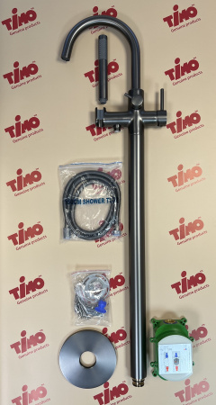 Смеситель для ванны с душем Timo Saona 2310/18Y-CR черное золото